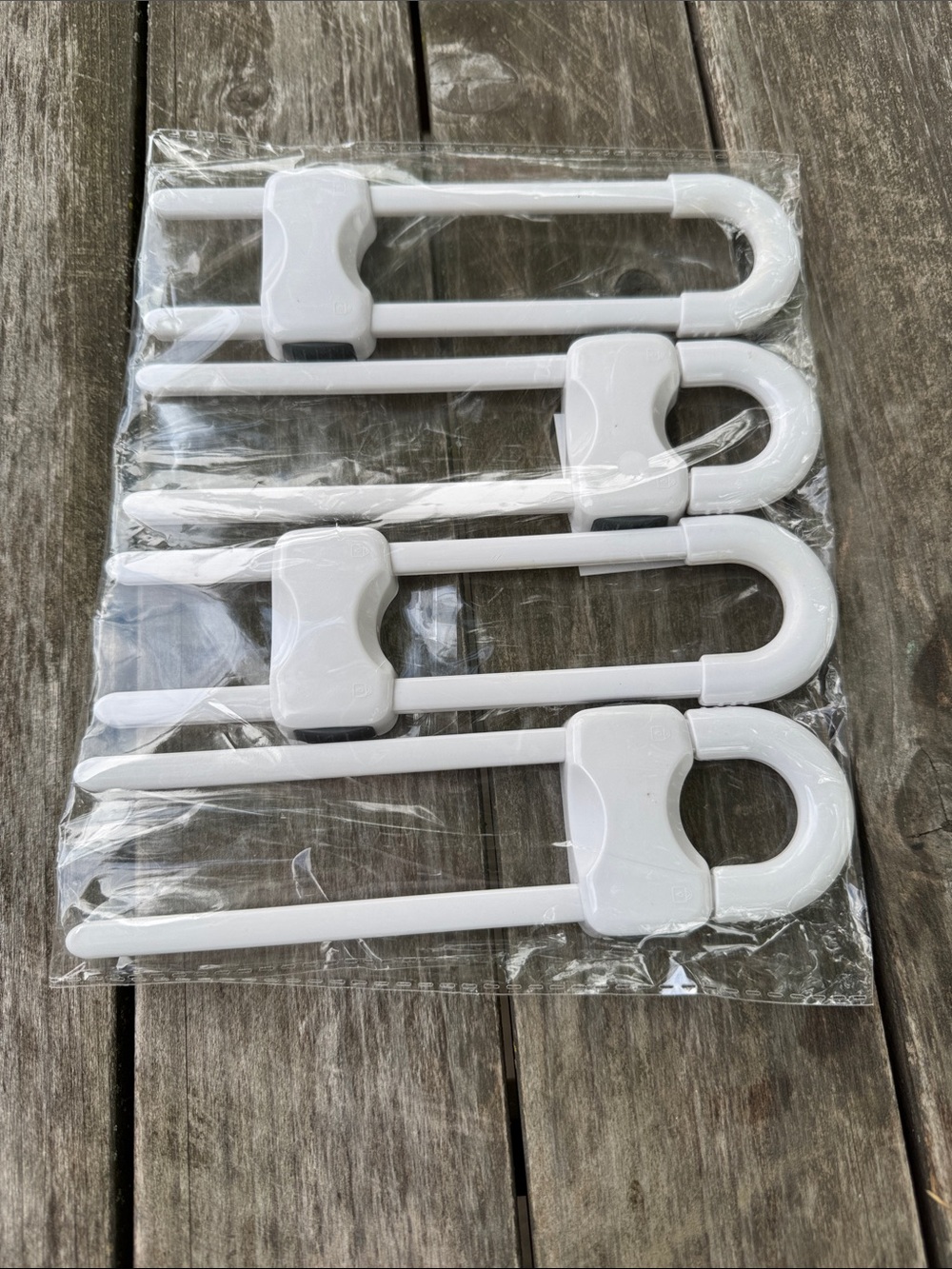 Set of 4 White Child Safety Cabinet Locks